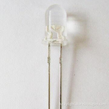 High Intensity Diode Molded LED with Transparent Plastic Package, Available in Blue Color